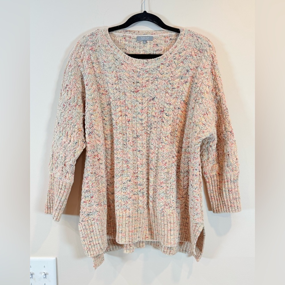 🔥Habitat Women's Multicolor Knit Sweater Size S EC🔥